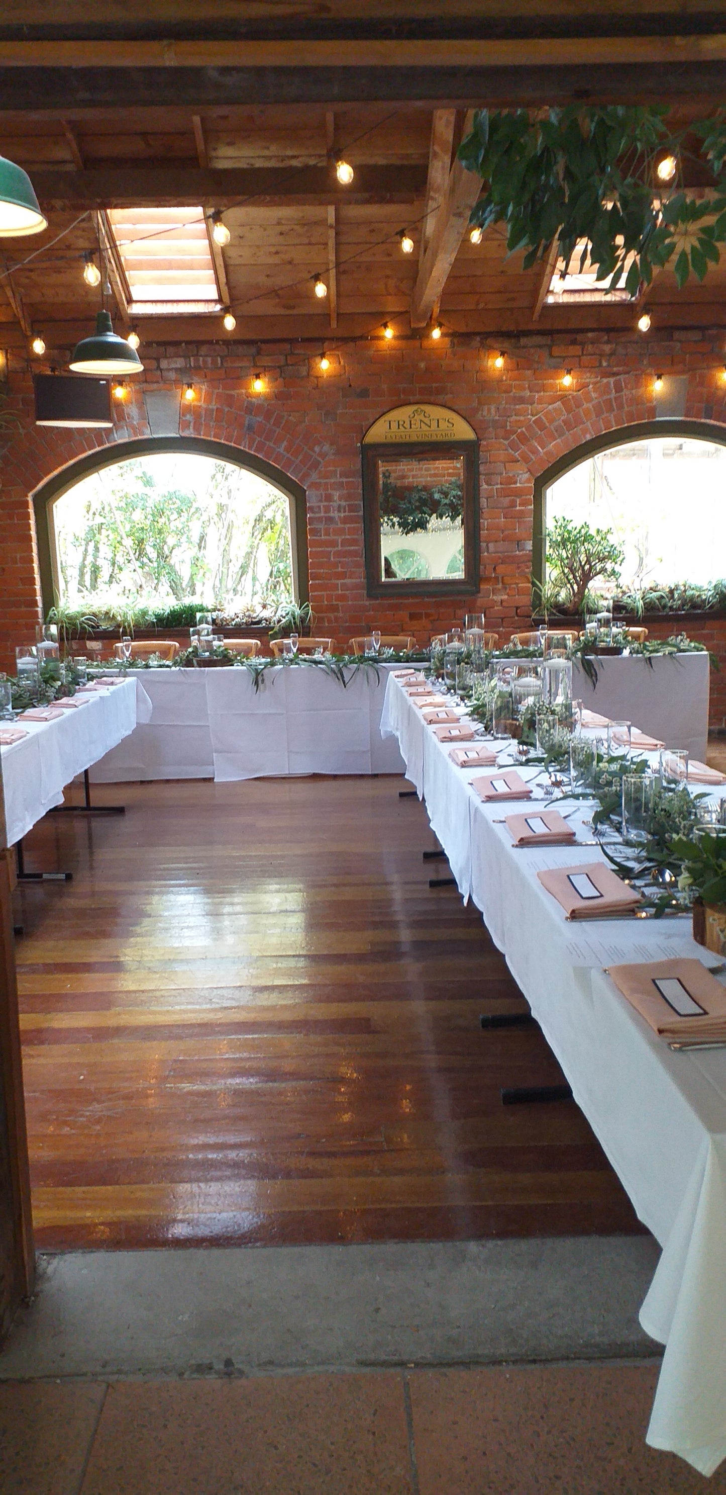 table decoration for a wedding