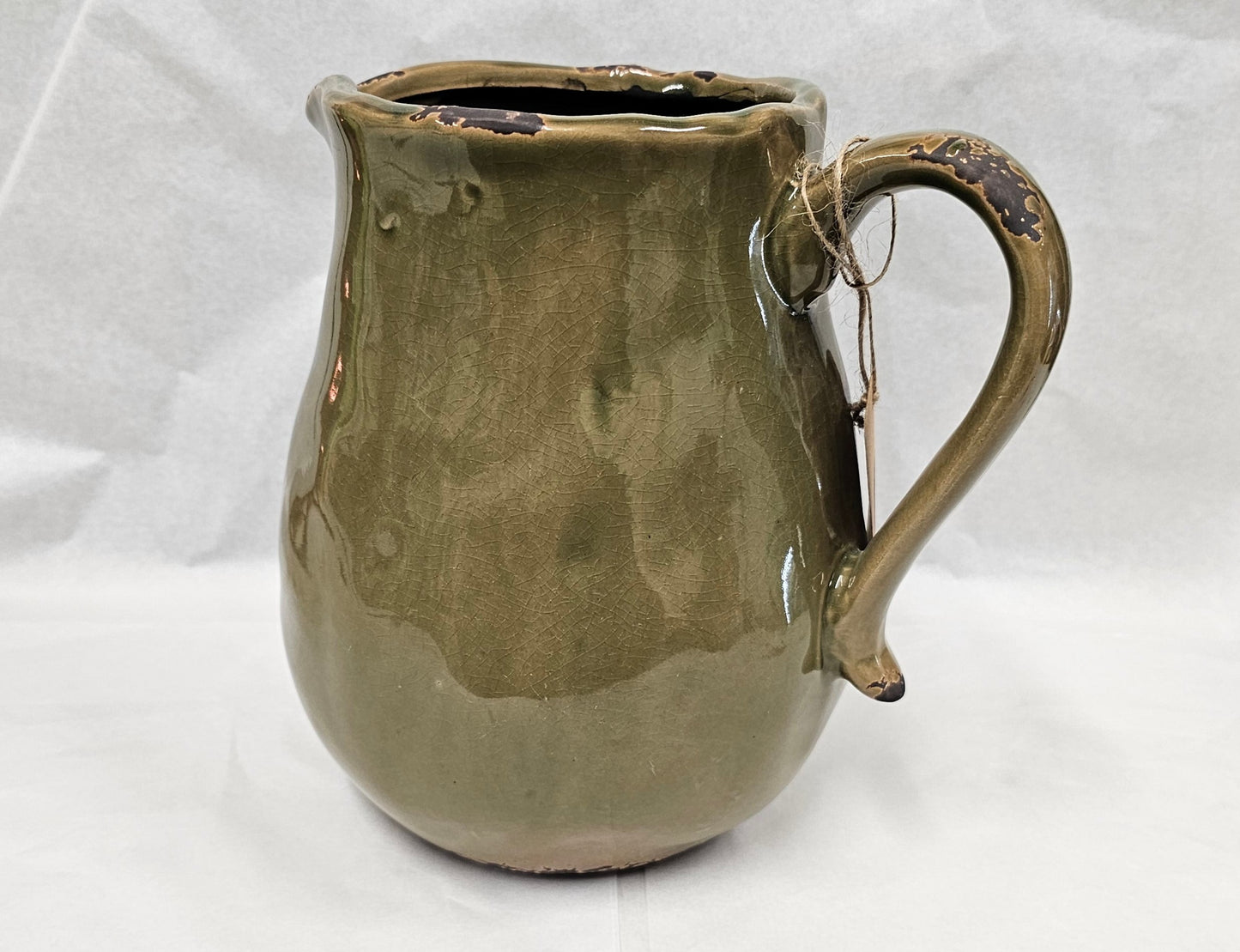 Urns, Jugs, Olive Ceramic - Broadfield Flowers Florist Lincoln