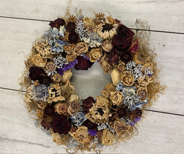 Dried Flowers, Heart lge, Heart sm, Cross, Bouquet, Basket, Hanging arrangement - Broadfield Flowers Florist Lincoln