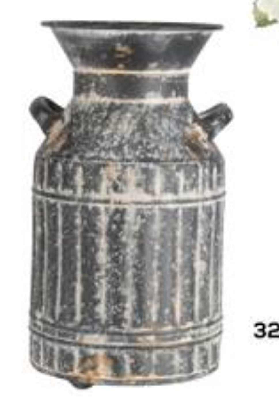 Vases, Jugs Pedestals Urns, Tivoli Aged Black Metal Ribbed Urn