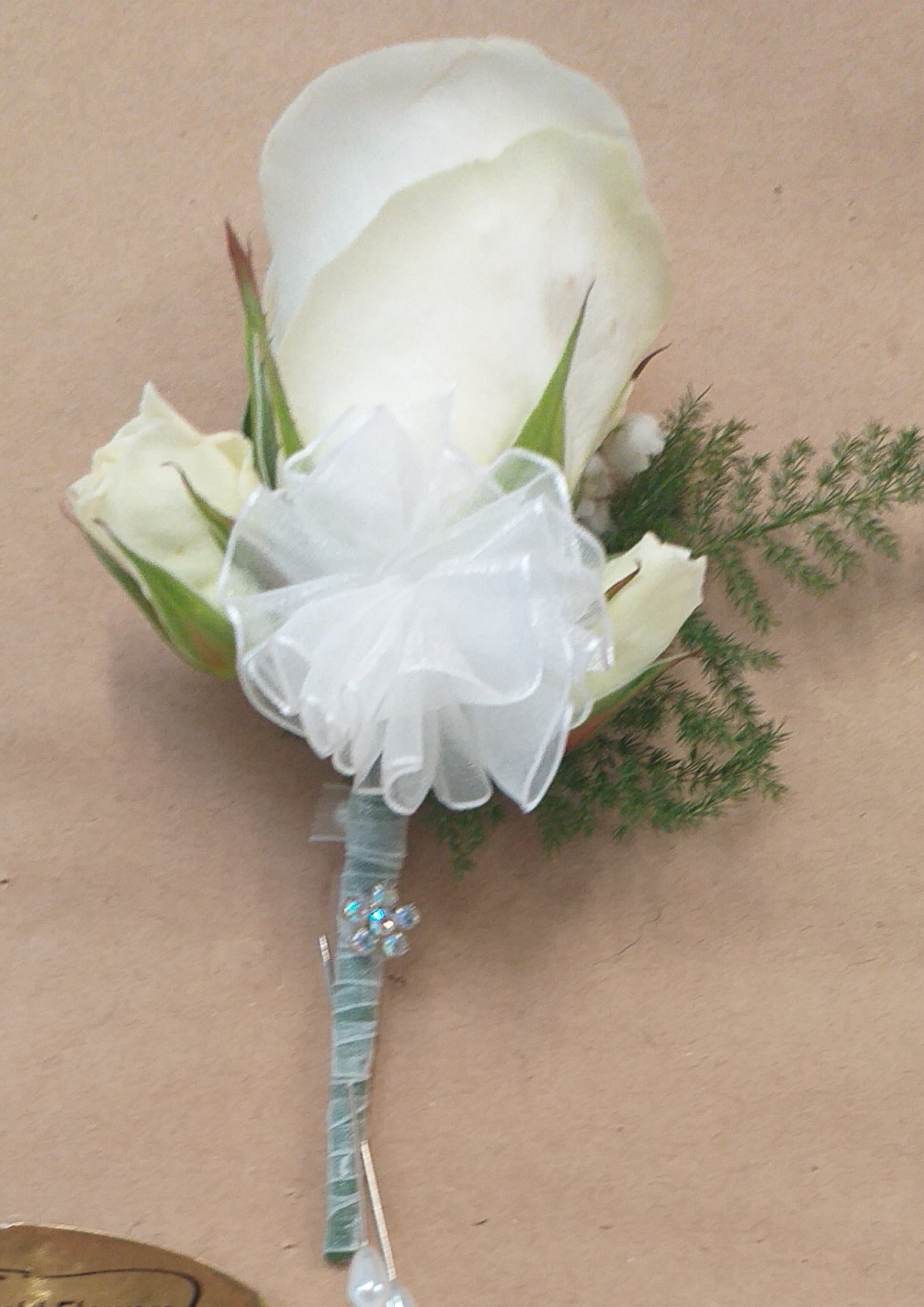 Buttonhole with ribbon binding
