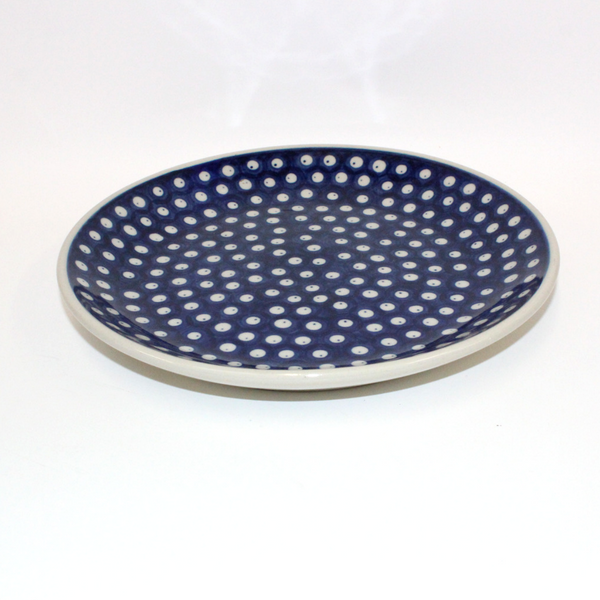 Boleslawiec Blue and White Spotted China Plate - Broadfield Flowers Florist Lincoln