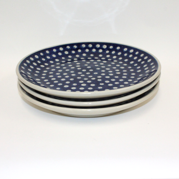 Boleslawiec Blue and White Spotted China Plate - Broadfield Flowers Florist Lincoln