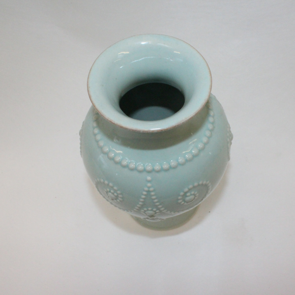French Perle Ice Blue Vase - Broadfield Flowers Florist Lincoln