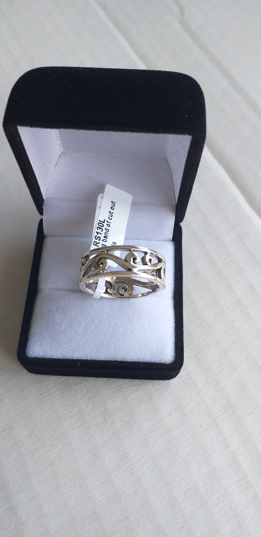 Ring, Men's or Lady's spiral band in Sterling Silver, - Broadfield Flowers Florist Lincoln