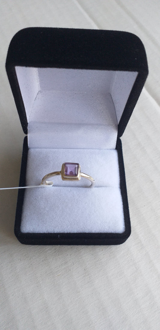 Ring, Amethyst in Sterling Silver, - Broadfield Flowers Florist Lincoln