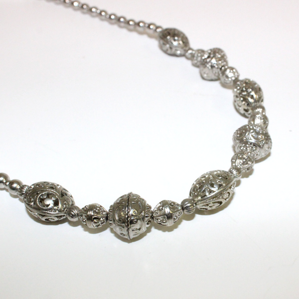 Silver Ball Necklace - Broadfield Flowers Florist Lincoln