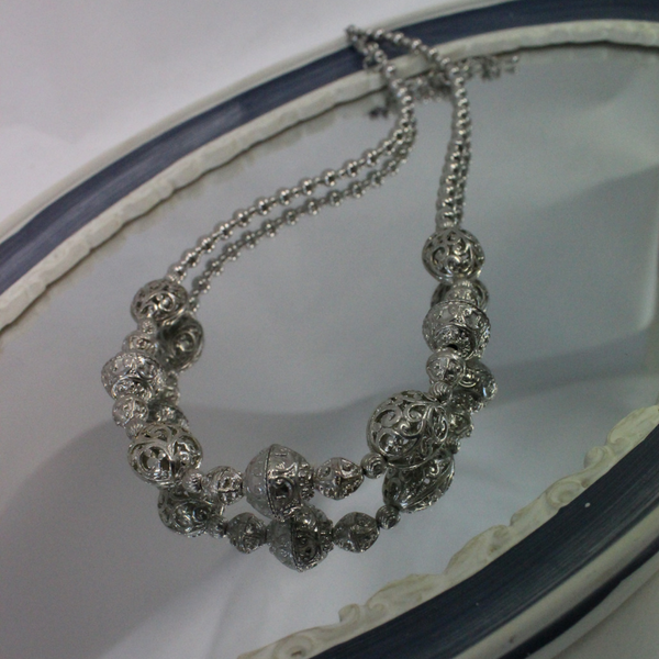 Silver Ball Necklace - Broadfield Flowers Florist Lincoln