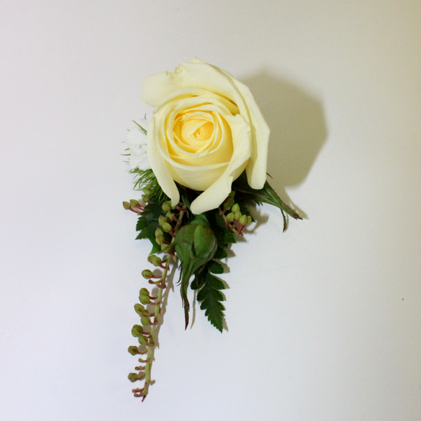 Single Rose Buttonhole - Broadfield Flowers Florist Lincoln