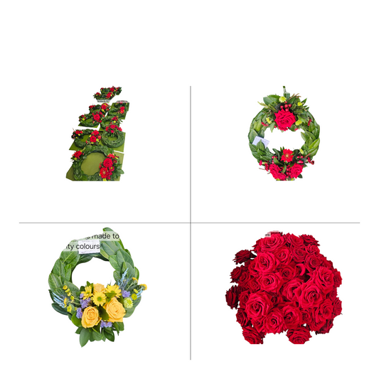 Anzac Day flowers and wreaths