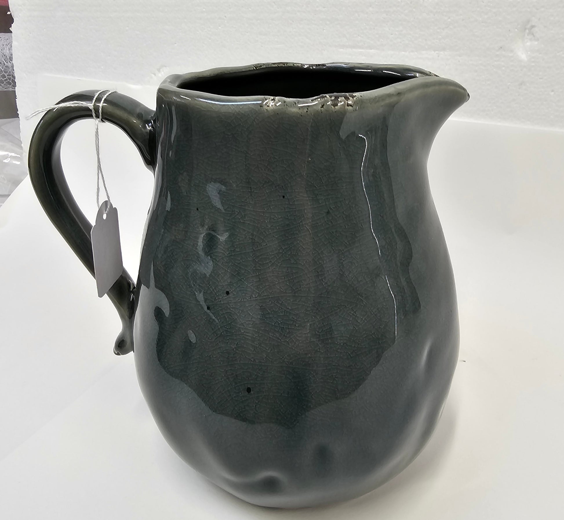 Gravel coloured cermic jug