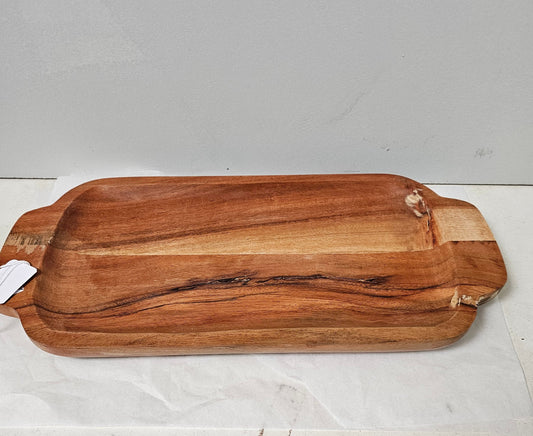 Medium size light coloured wooden tray 