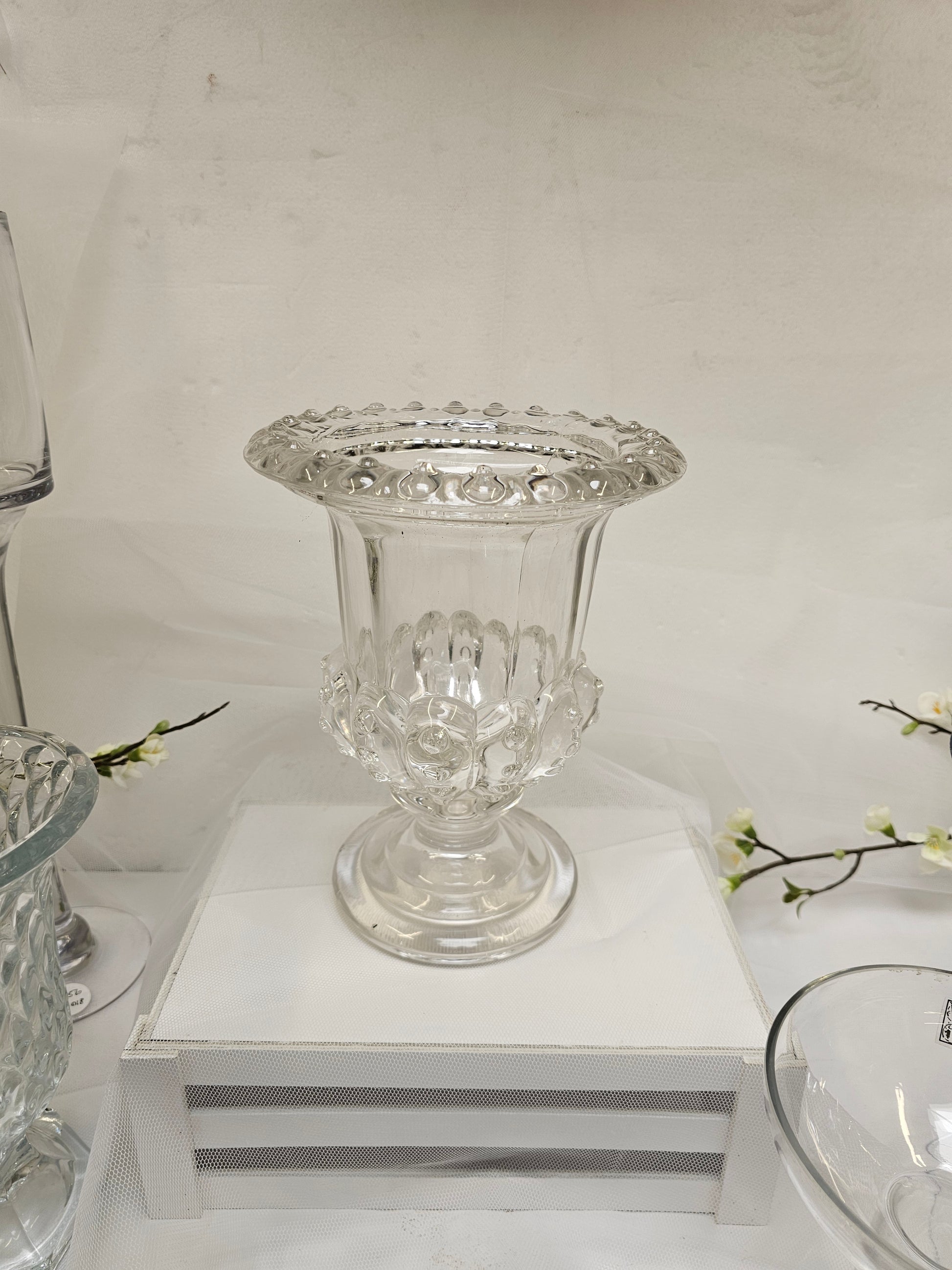 Vase, urn shaped glass large