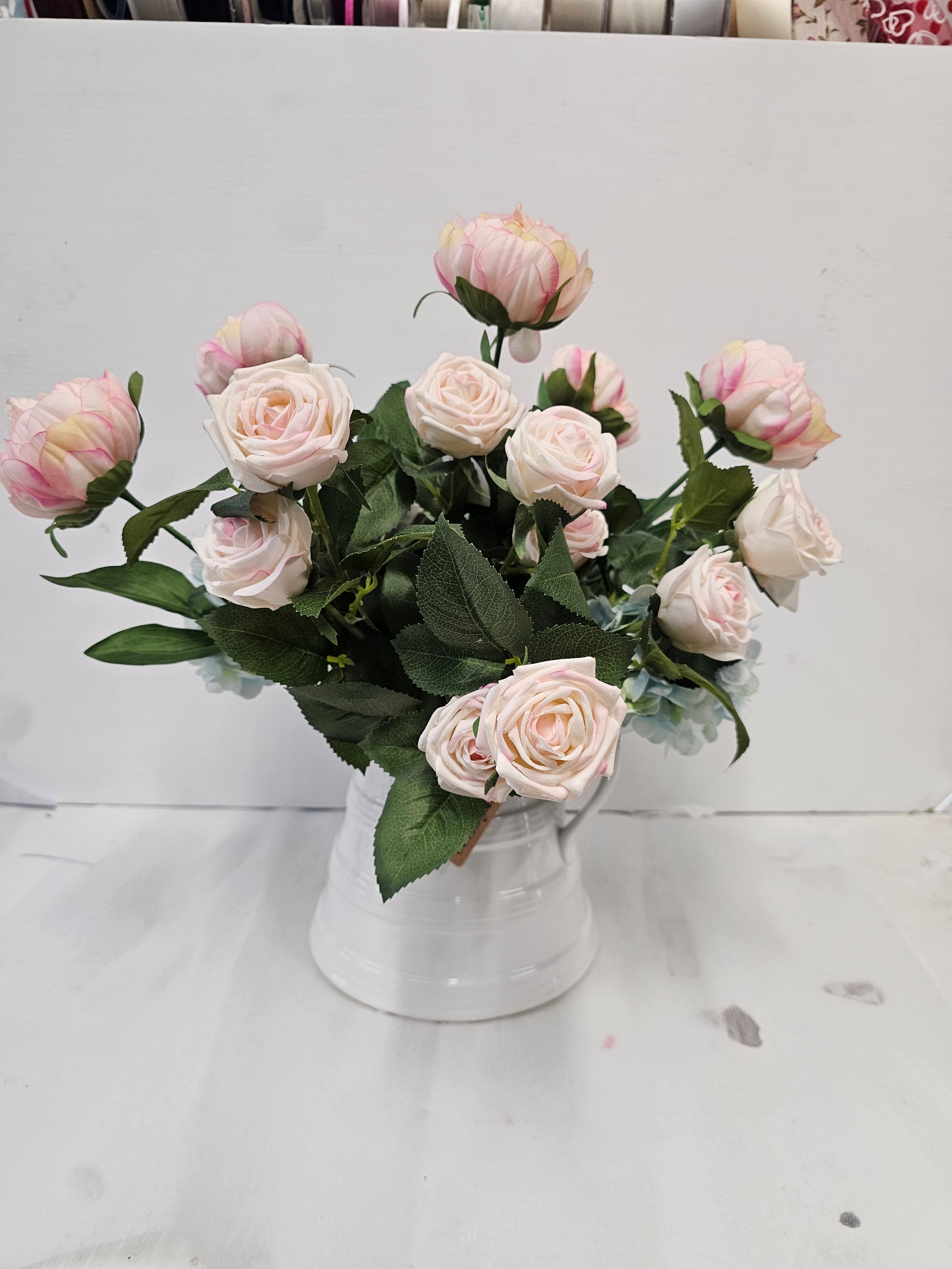 Vases, Jugs, Pedestals, Urns, cream coloured Ceramic Jug - Broadfield Flowers Florist Lincoln