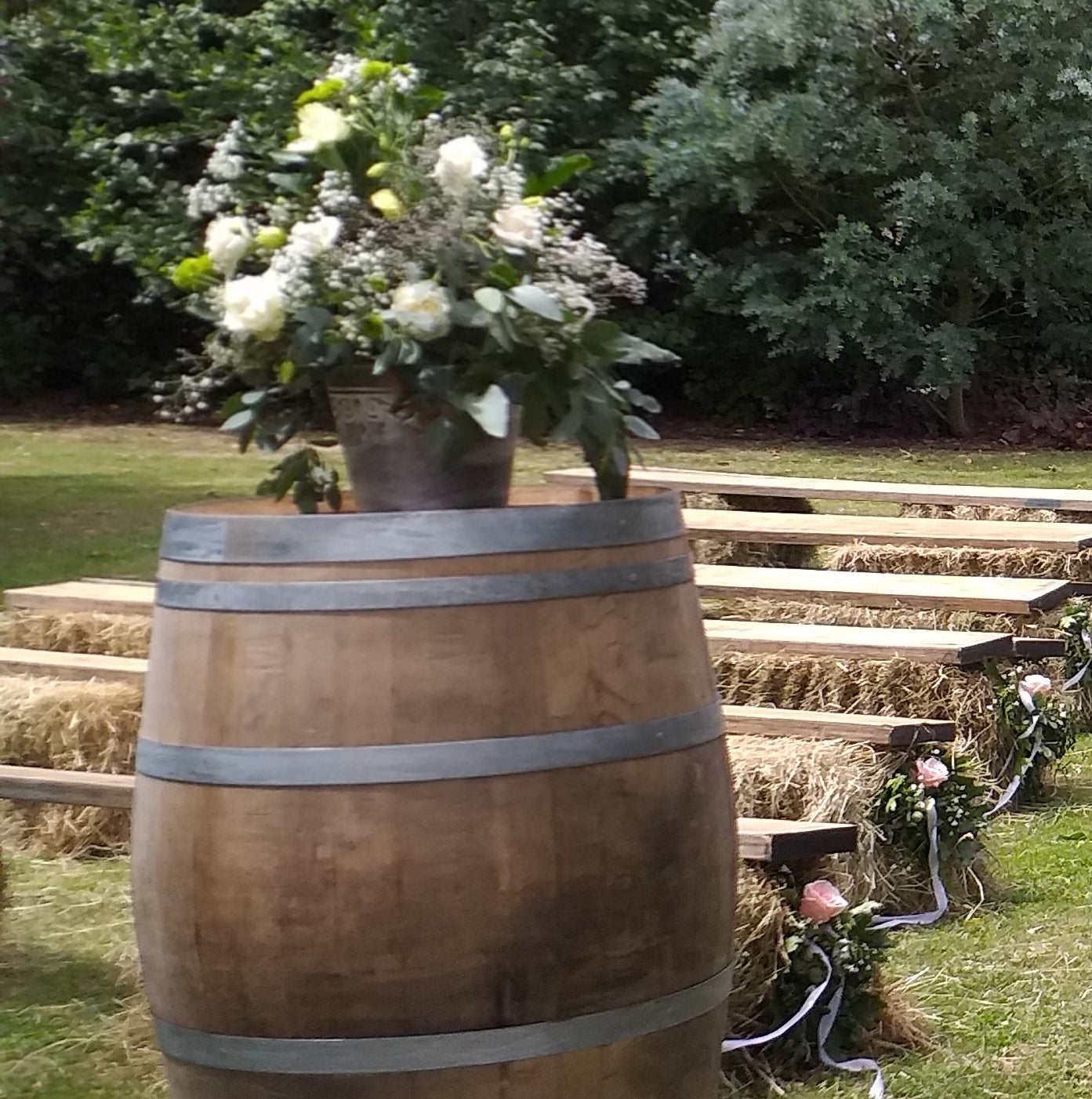 Wedding Reception, Garden Decorations