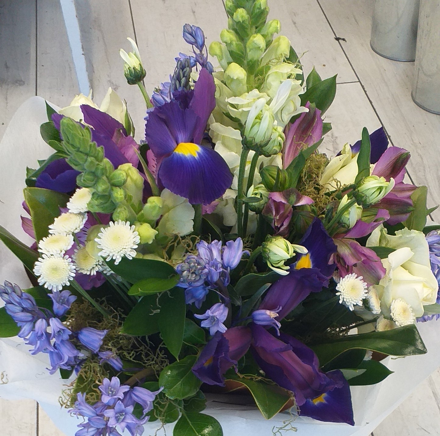 Blue and White Bouquet - Broadfield Flowers Florist Lincoln