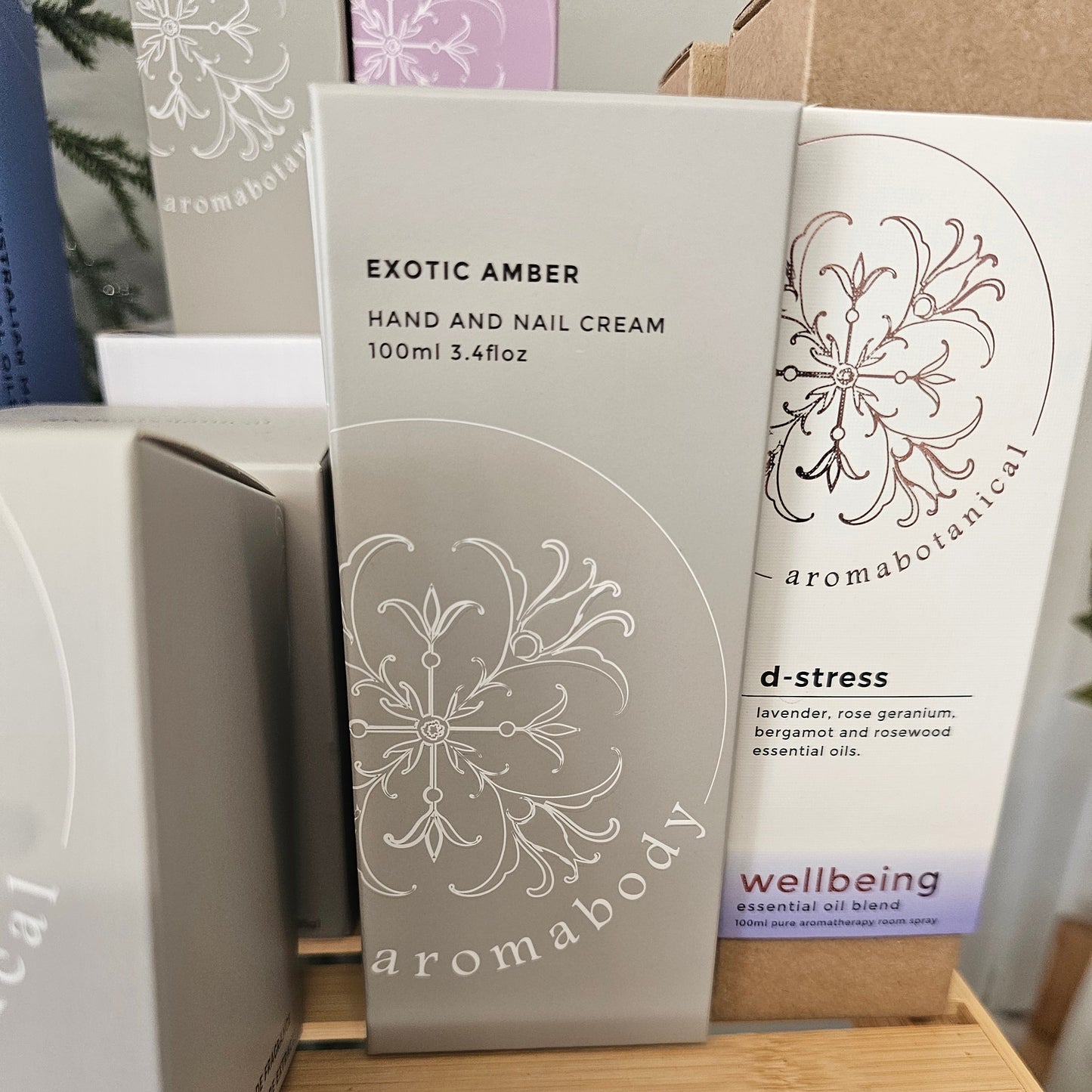 'EXOTIC AMBER HAND AND NAIL CREAM 100ml'.