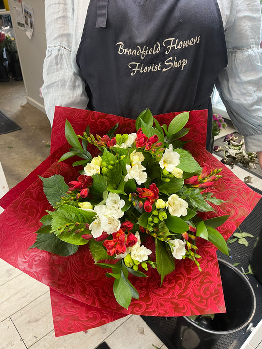 Flower Bouquet Christmas freesia bouquet