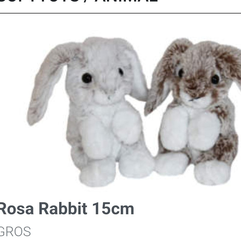 Two plush rabbit toys 