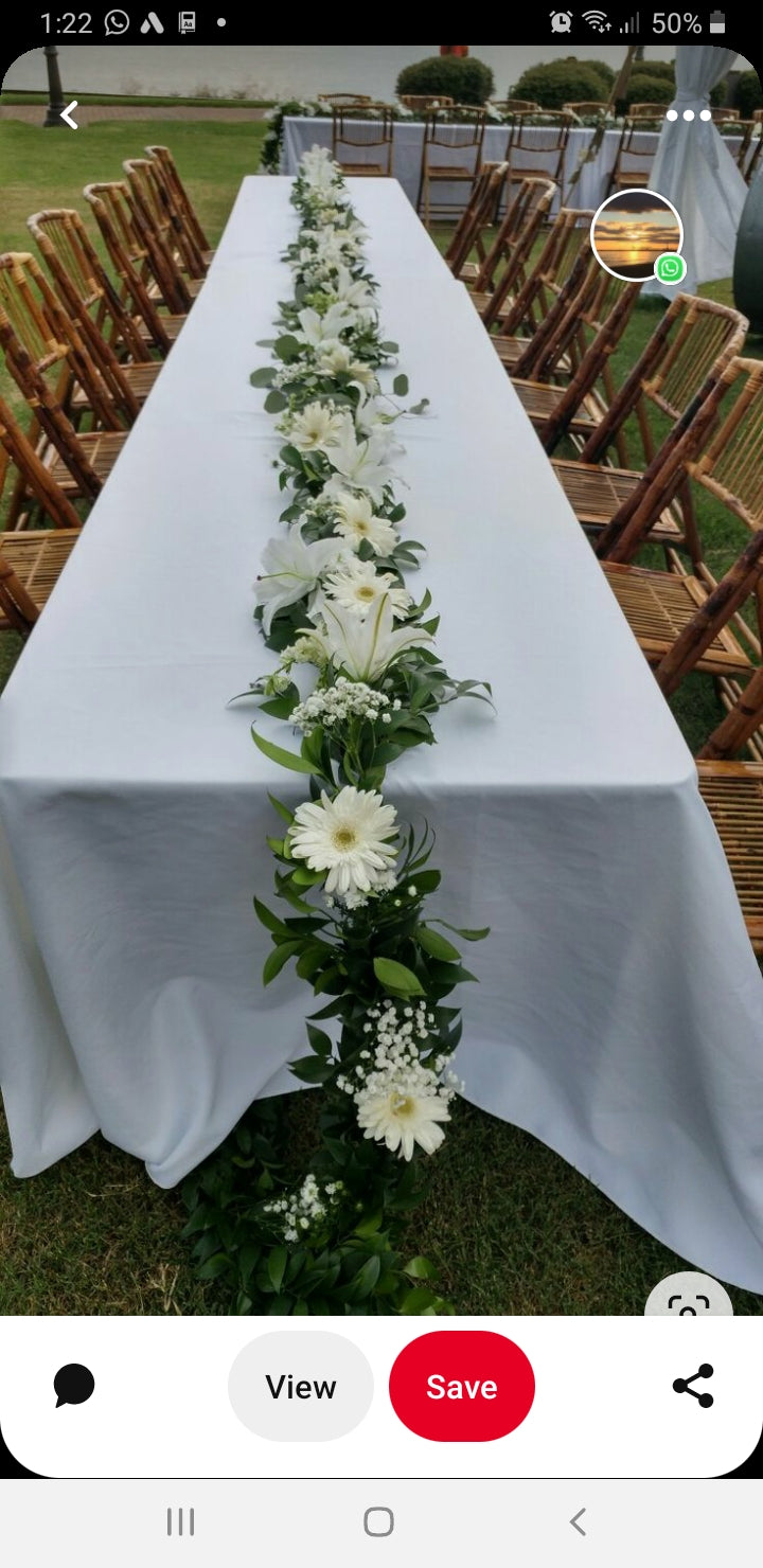 Reception, Venue Decoration - pedestal and low arrangements- 39 styles