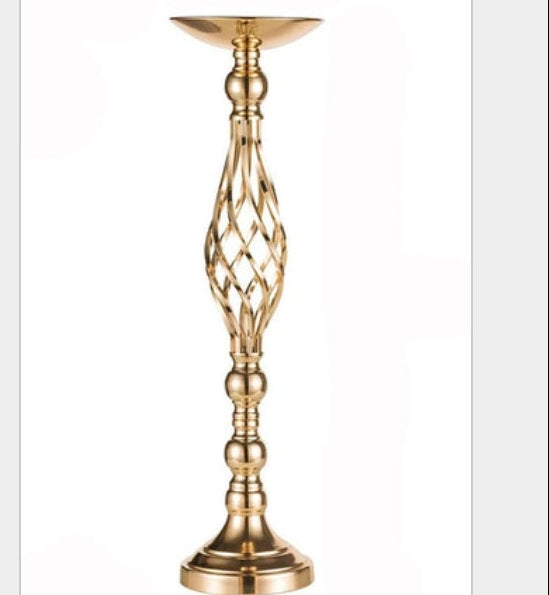 Gold filigree candlestick