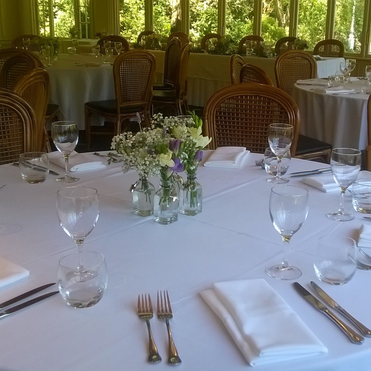 Wedding Reception Decoration - tables - Broadfield Flowers Florist Lincoln