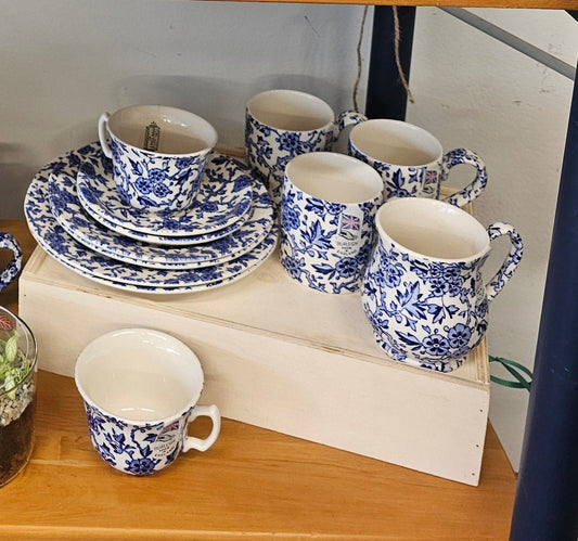 Burleigh Ardern china, mugs, cup and saucers, plates