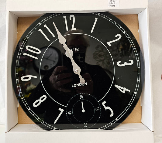 Gifts For Him, Clock, Black and silver