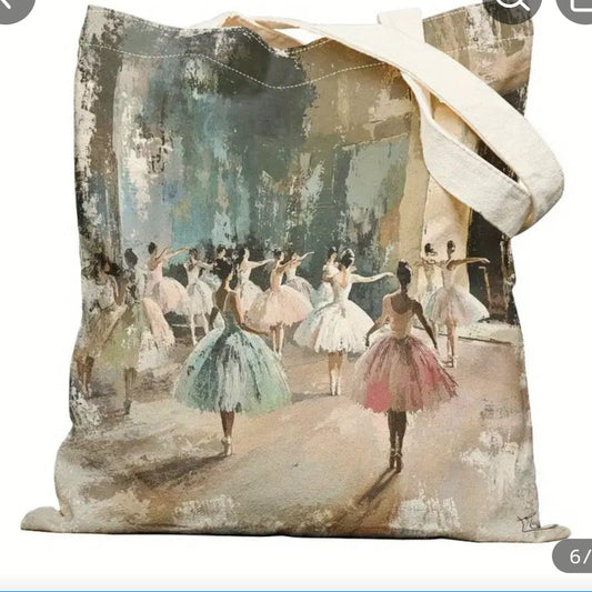 Tote shoulder bag with Dancers