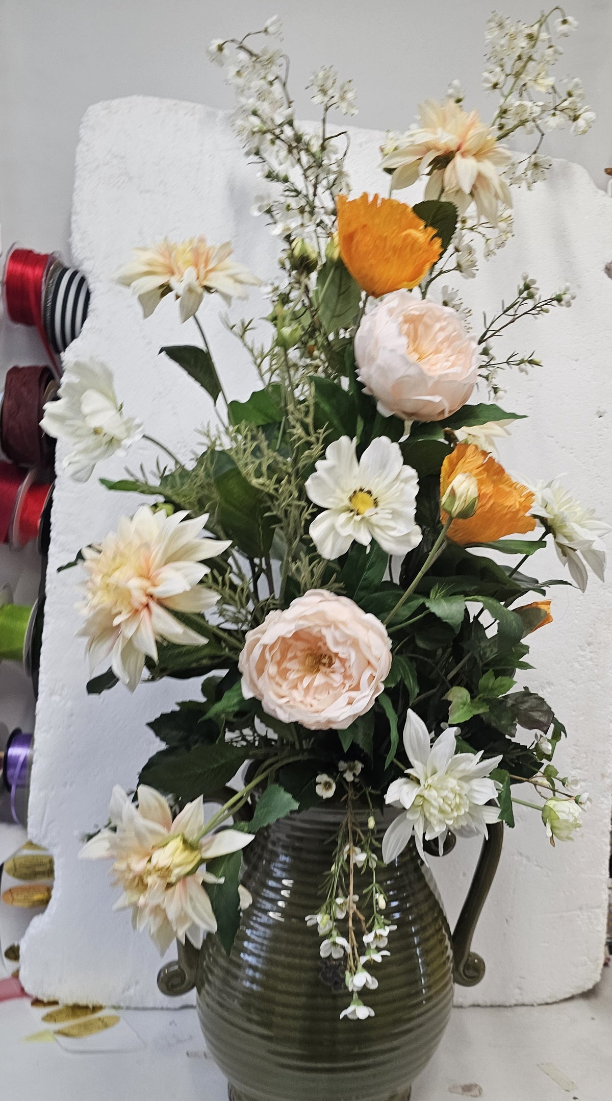 Silk Flowers, Arrangements, Stems, vase extra. - Broadfield Flowers Florist Lincoln