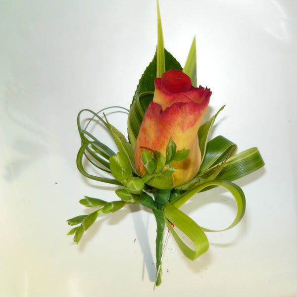 Single Rose Buttonhole - Broadfield Flowers Florist Lincoln
