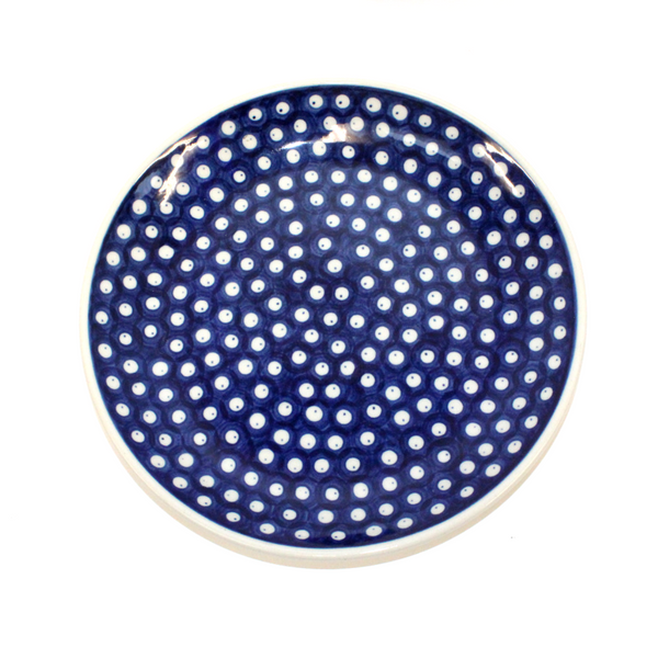 Boleslawiec Blue and White Spotted China Plate - Broadfield Flowers Florist Lincoln