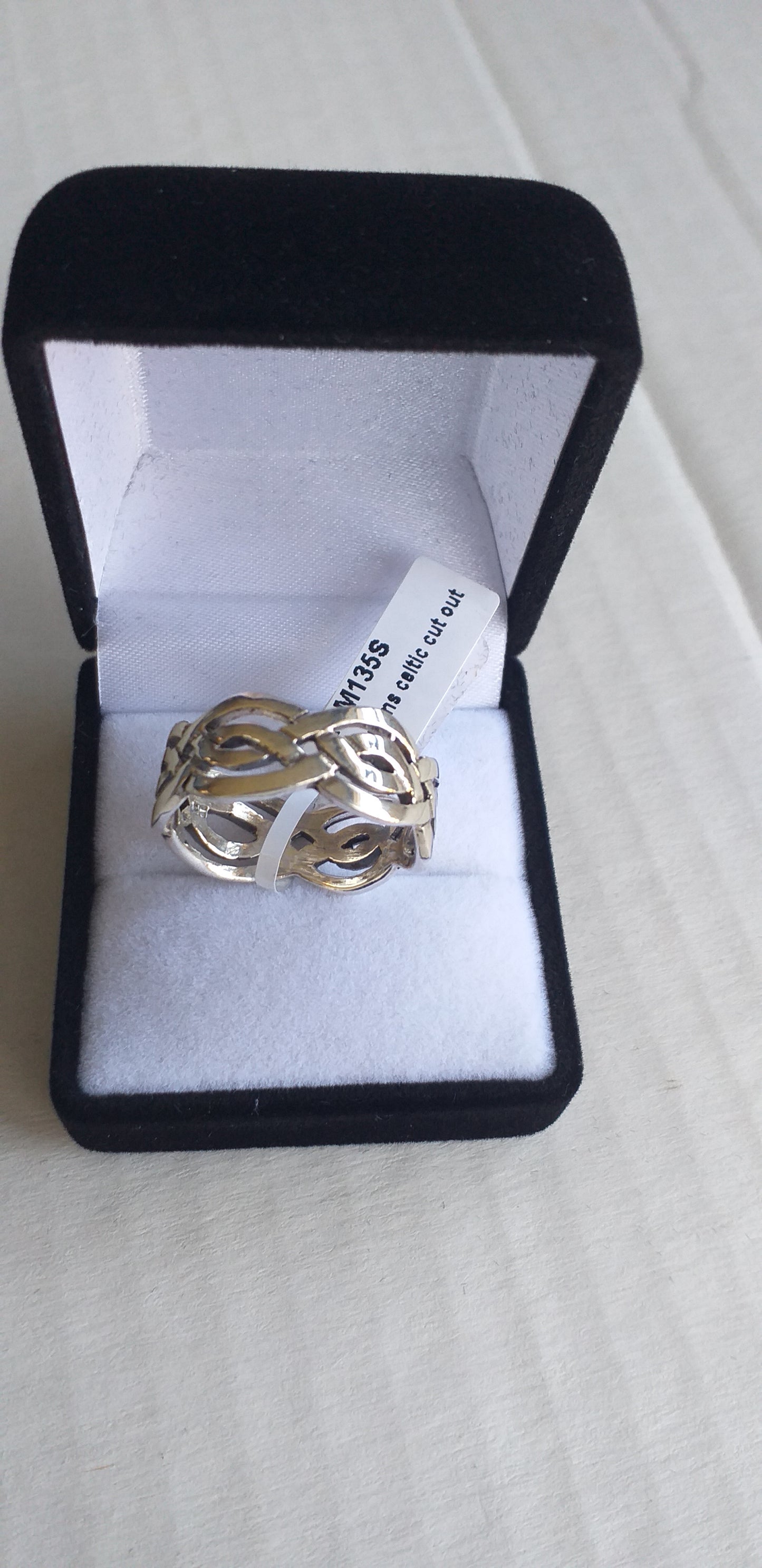 Ring, Men's or Lady's Celtic design band in Sterling Silver, - Broadfield Flowers Florist Lincoln