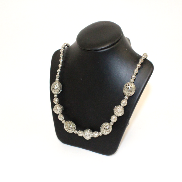 Silver Ball Necklace - Broadfield Flowers Florist Lincoln