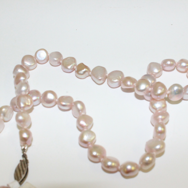 Small Beaded Pink Pearl Necklace - Broadfield Flowers Florist Lincoln
