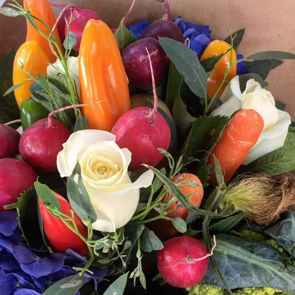 Vege and Flower Bouquet - Broadfield Flowers Florist Lincoln